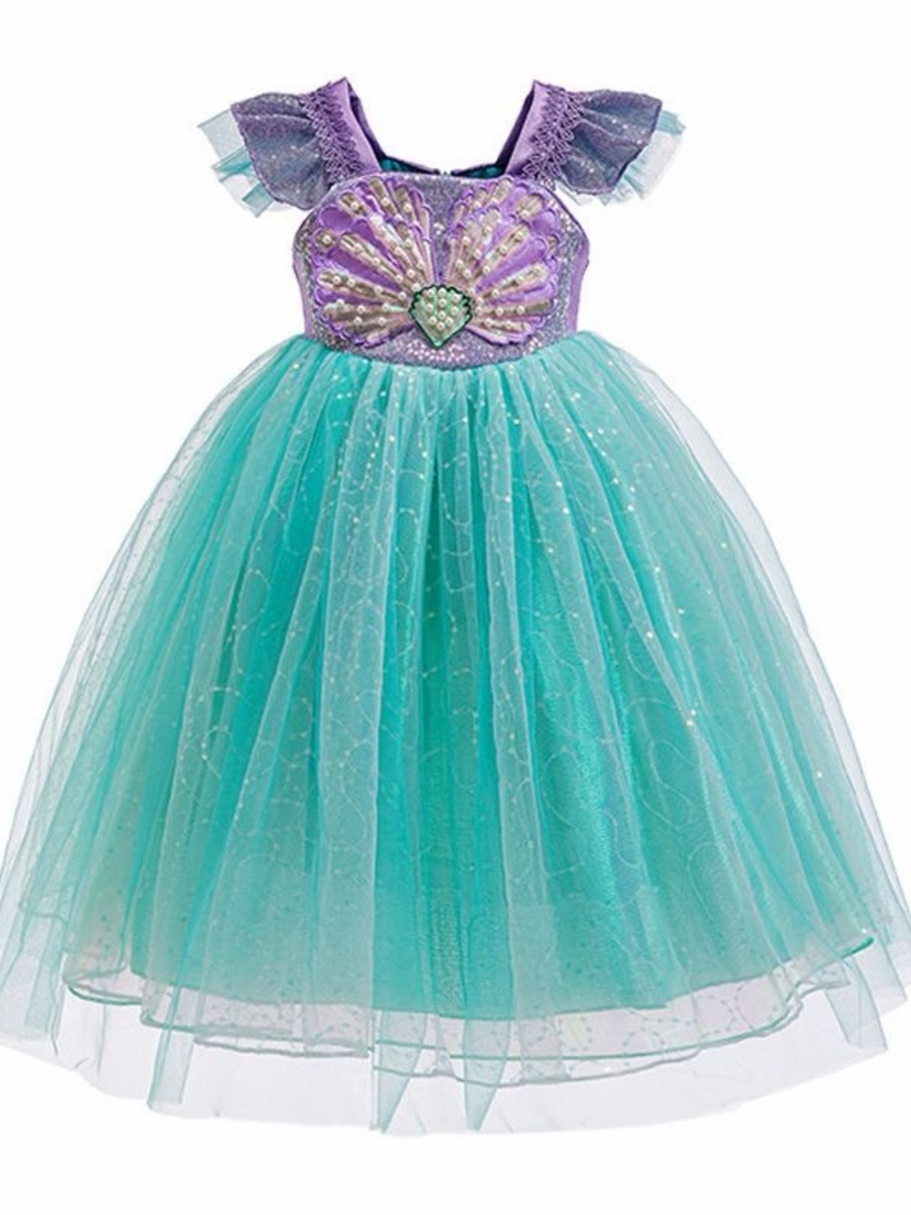 Purple and Aqua Mermaid Tulle Dress 6-8T